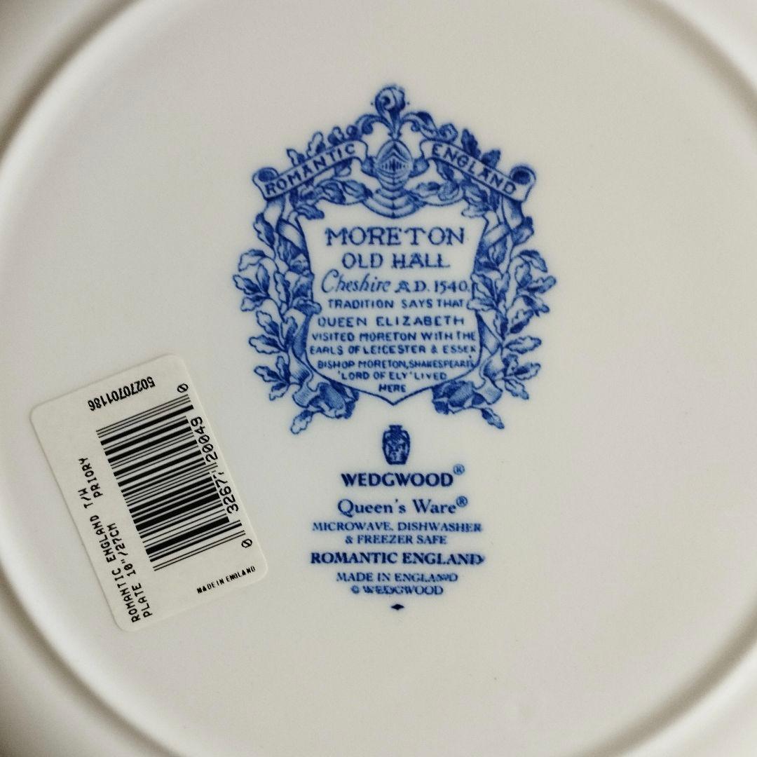 【未使用・黒壺美品】ウェッジウッド『ROMANTIC ENGLAND／プレート』