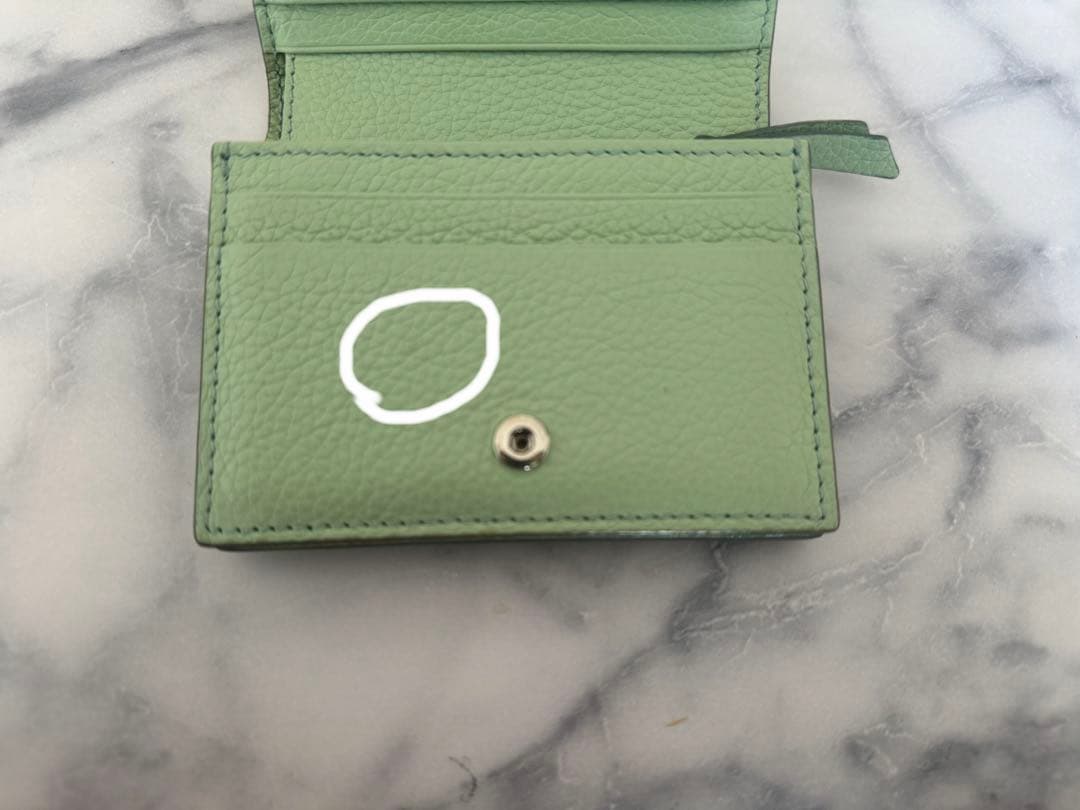 JIMMY CHOO ライトグリーン ミニ財布