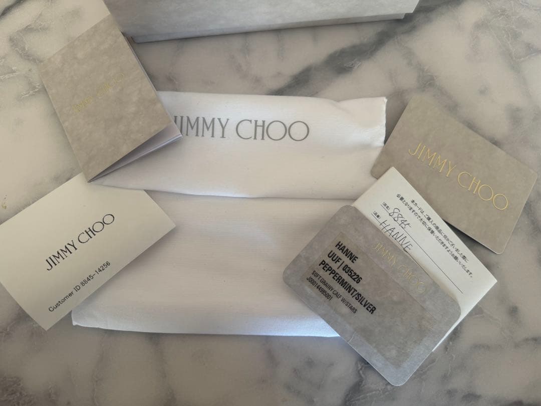 JIMMY CHOO ライトグリーン ミニ財布