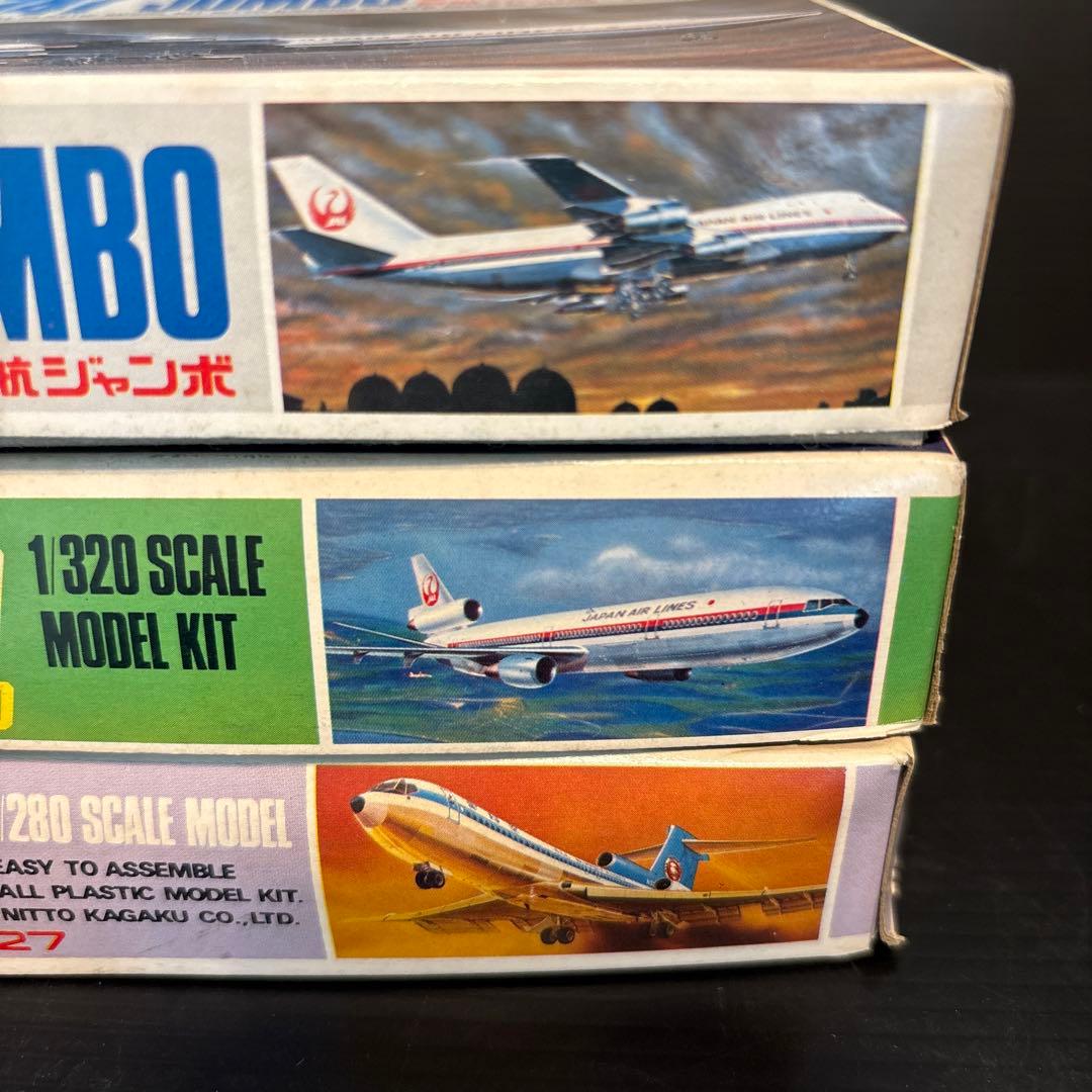 【未組立】B747 B727 DC-10 ニットー　日東　プラモデルセット