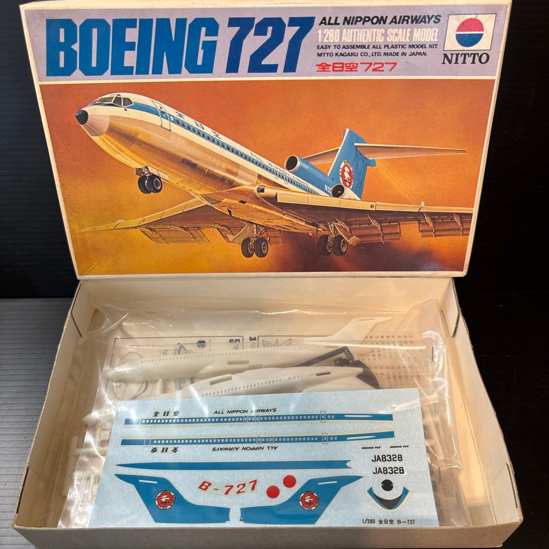 【未組立】B747 B727 DC-10 ニットー　日東　プラモデルセット