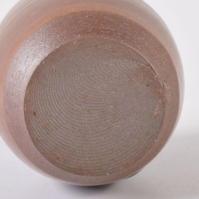 茶道具　丹波焼　市野信水作　肩衝茶入　仕覆付　共箱　V　7297