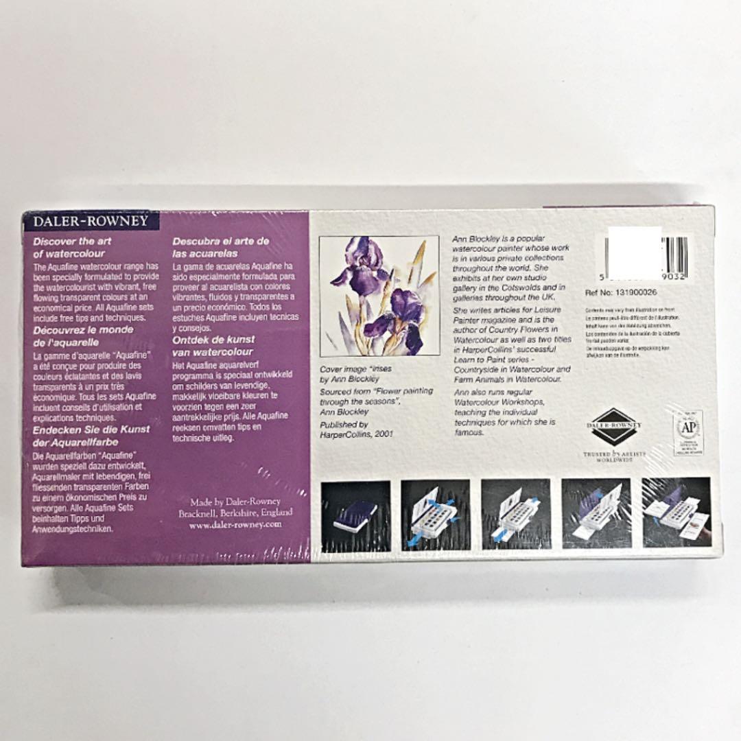 DalerRowney Aquafin スライダーボックス 水彩20色セット