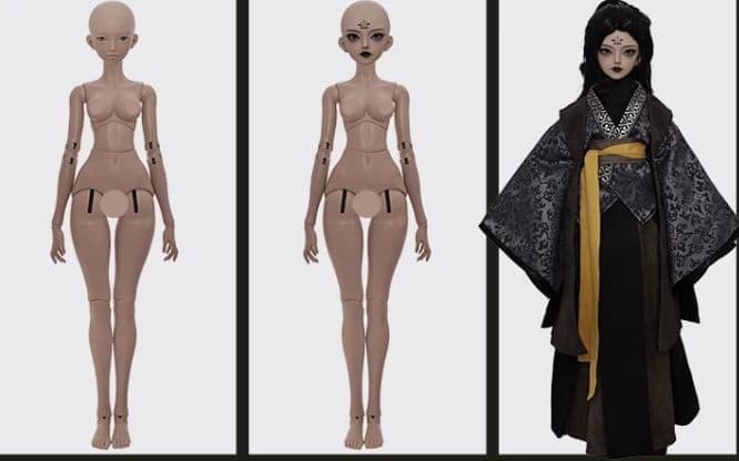 AX992 BJD 1/4 ドール本体 Julia 球体関節人形 ハンドメイド