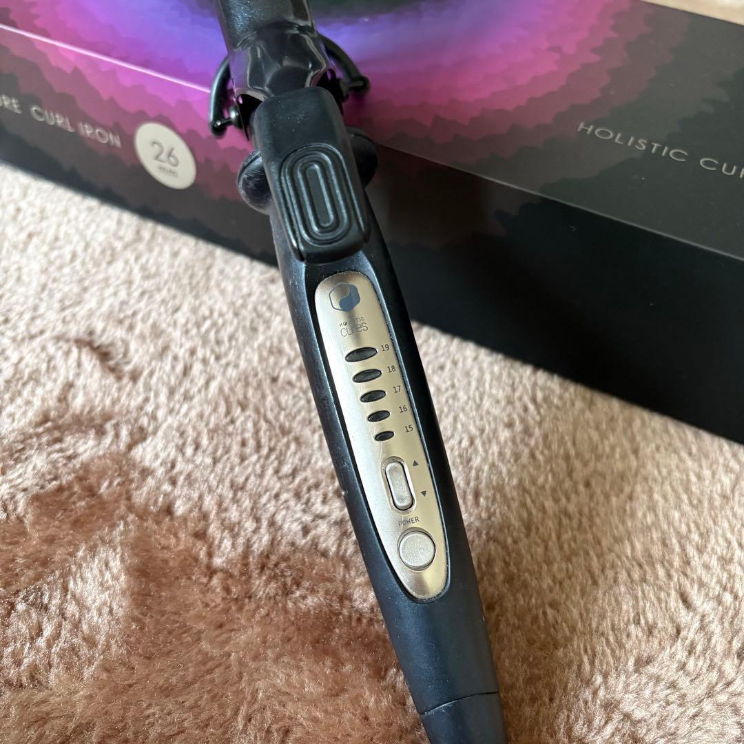 美品 コテ HOLISTIC カールアイロン26mmホリスティックキュア
