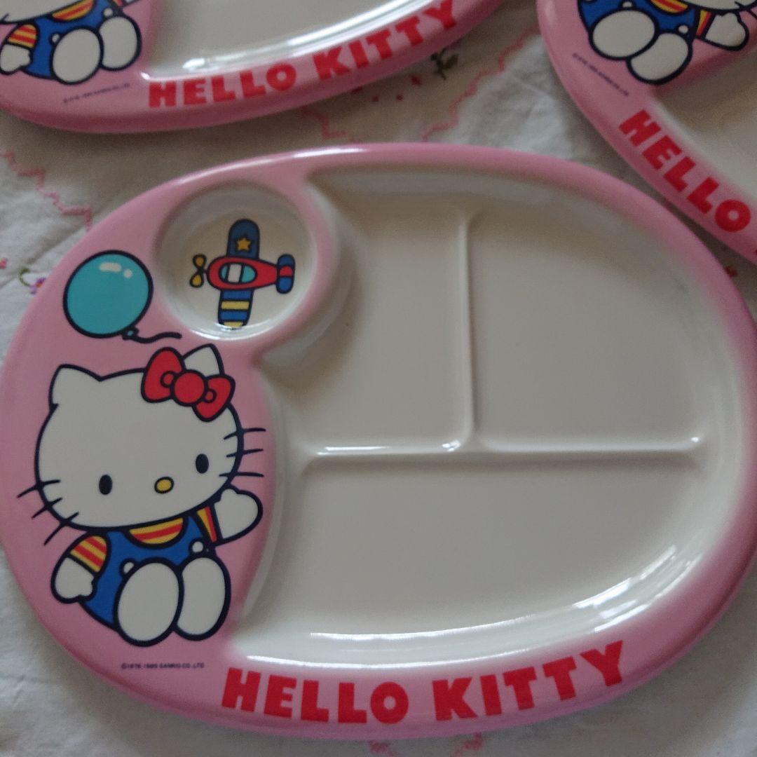 ハローキティ*未使用♪ランチプレート♪セット♪レトロ♪サンリオ