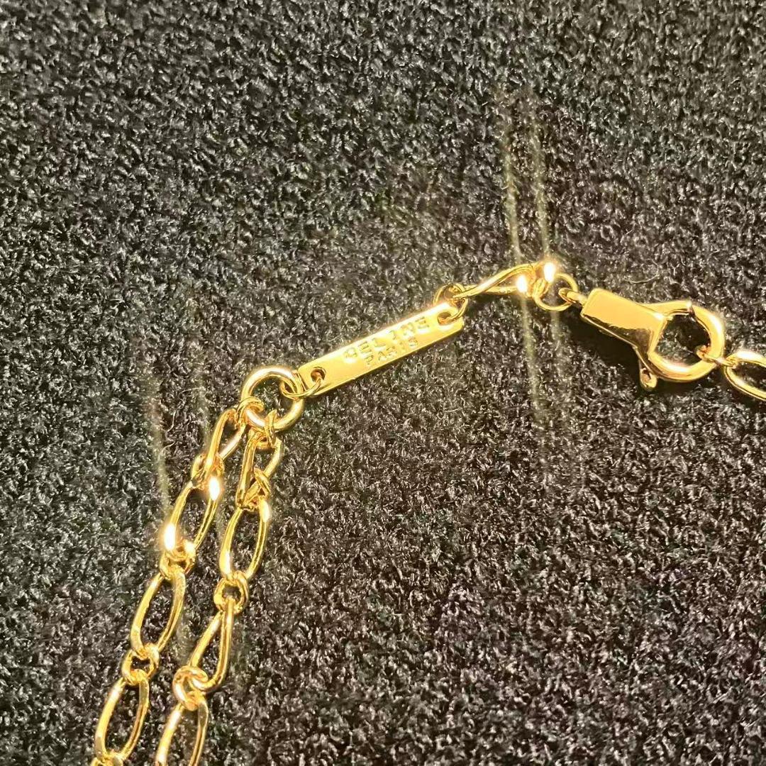 CELINE ゴールドネックレス＆ピアスセット　ノベルティ