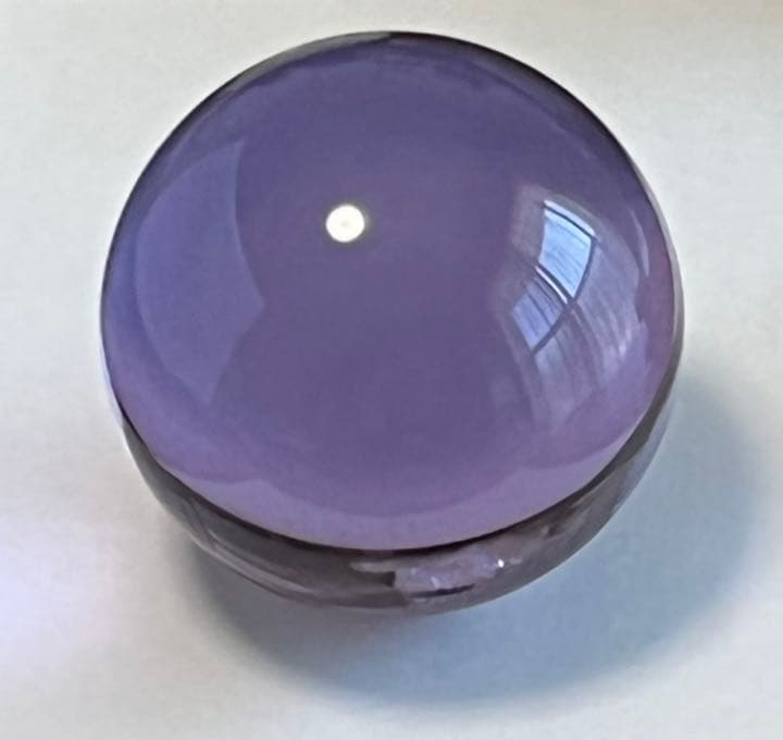 カラー:紫色　透明 水晶玉 100mm クリスタルボール