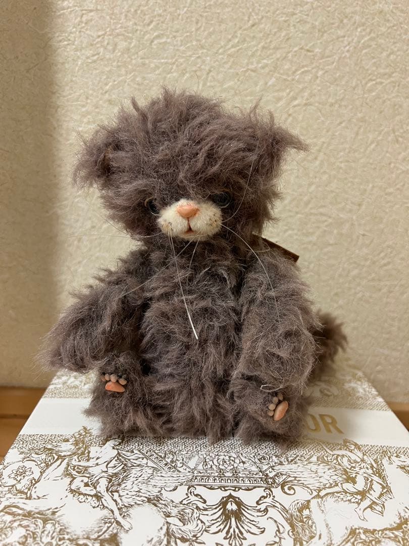 人気国内テディベア作家 haco decoさまご制作 ふわふわ猫のぬいぐるみ