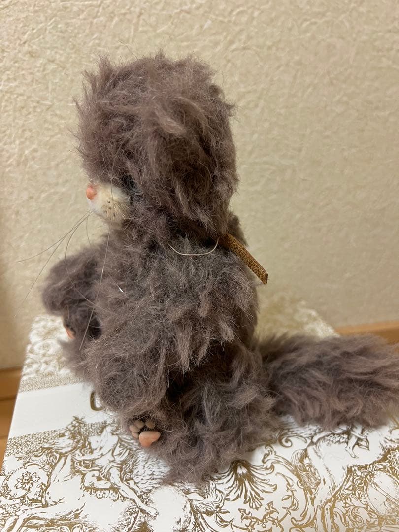 人気国内テディベア作家 haco decoさまご制作 ふわふわ猫のぬいぐるみ