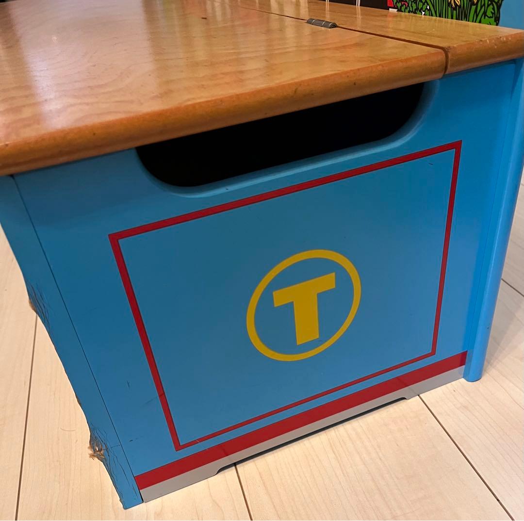 トーマス 木製 おもちゃ箱 ベンチ