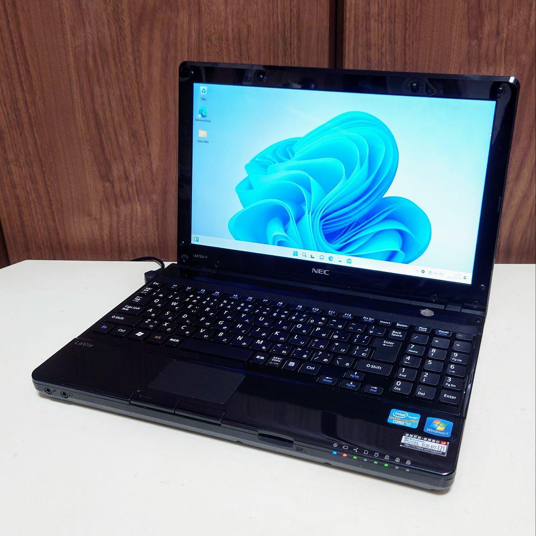 NEC LAVIE Corei7 メモリ8GB 新品SSD256GB ブルーレイ