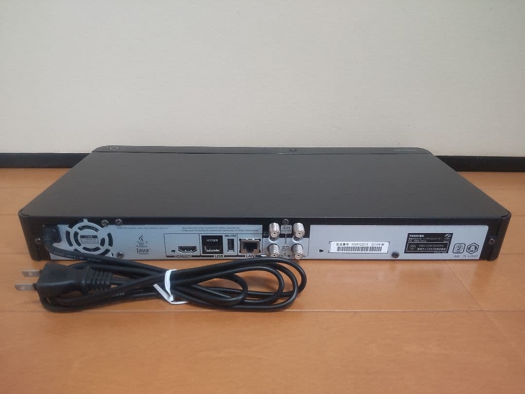 東芝　REGZA　DBR―Z510 500GB→1TB プチメンテ済み