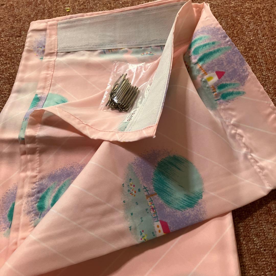 カーテン　昭和レトロ　レトロカーテン　ファンシーカーテン