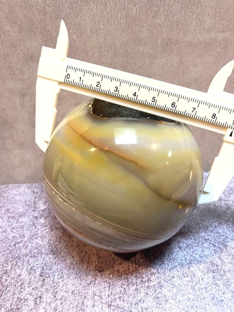 アゲートボール 土星みたいな瑪瑙　直径9㎝