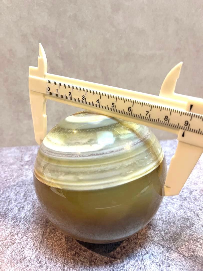 アゲートボール 土星みたいな瑪瑙　直径9㎝