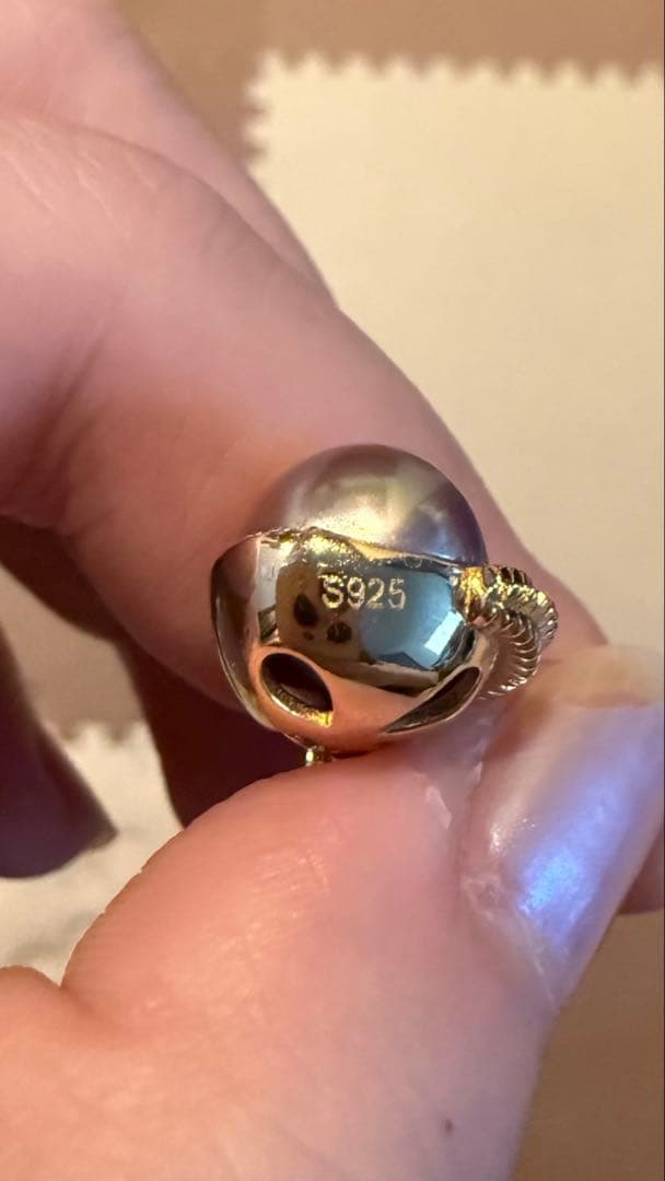 S11~12mm アボカドカラー エジソンパール 榴蓮（ドリアン）ペンダント