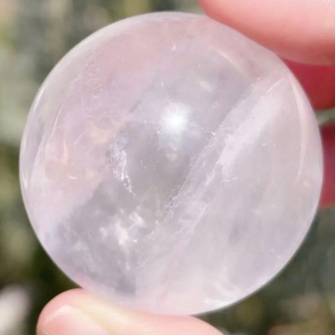 ローズクォーツ　ジェミー　スター　びっくりレインボー　虹　モザンビーク