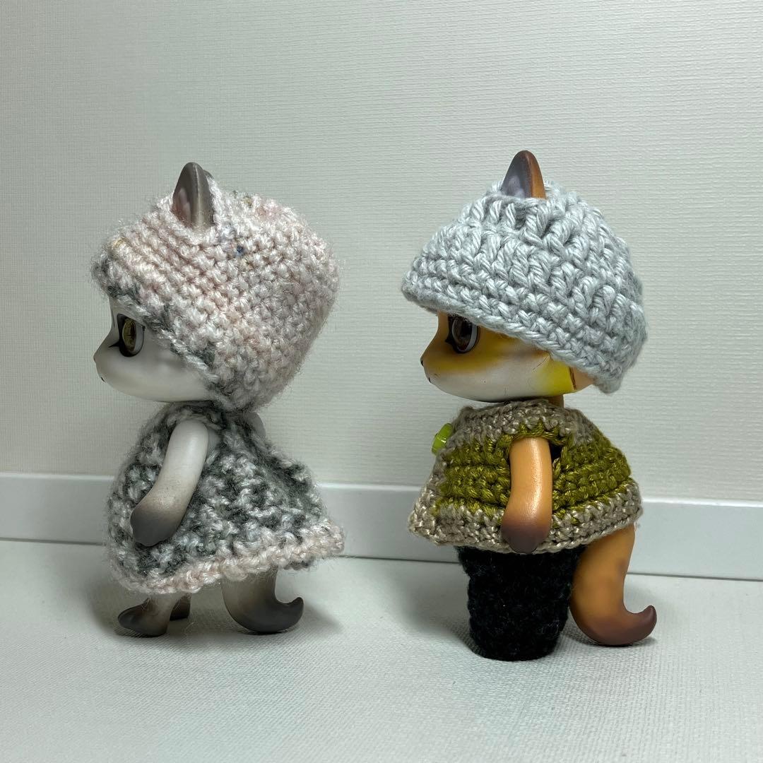 【ご確認用】カプセルドール ねこ きつね オオカミ ワンピースとつなぎジャケット