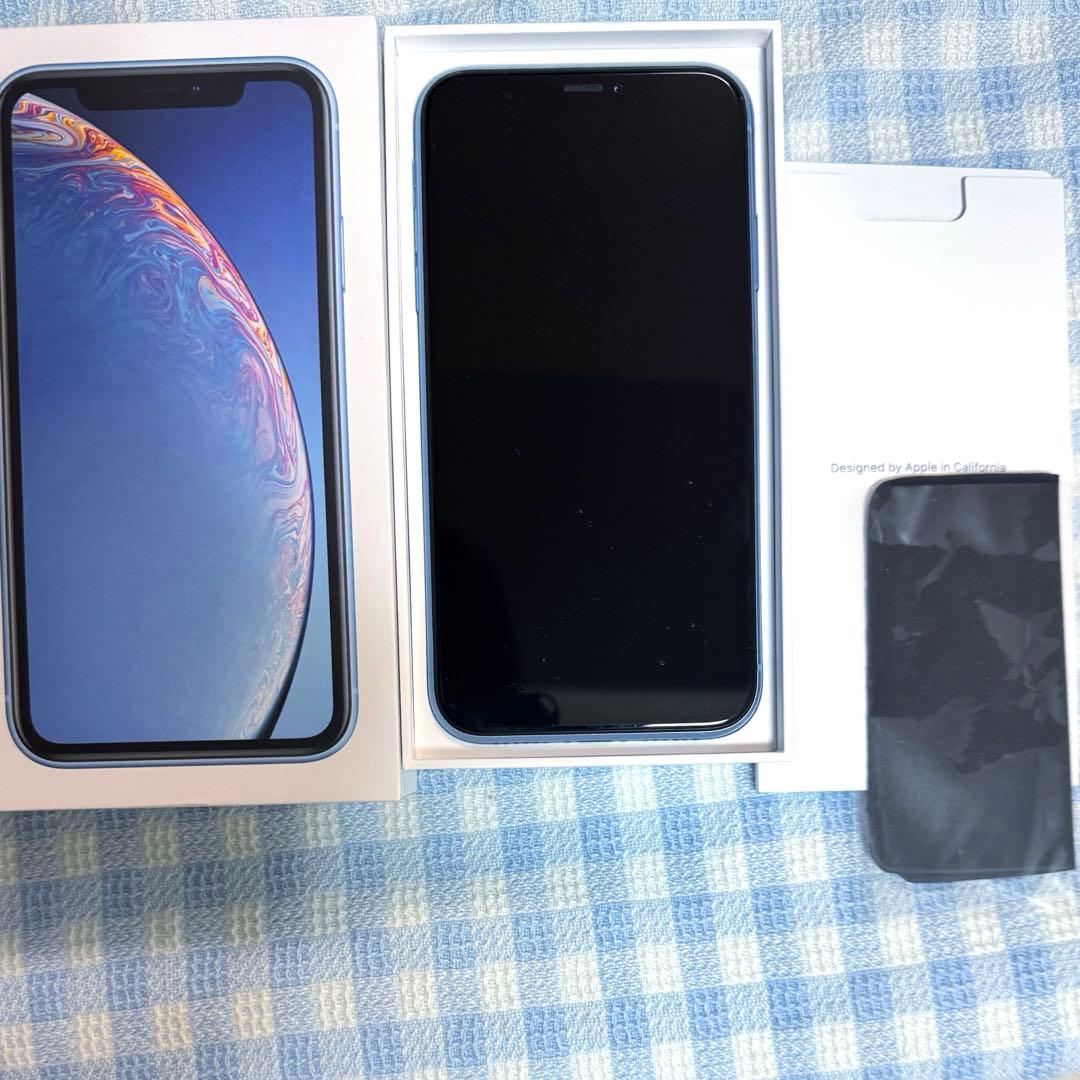 iPhoneXR128GB ブルーSIMフリー【箱付】