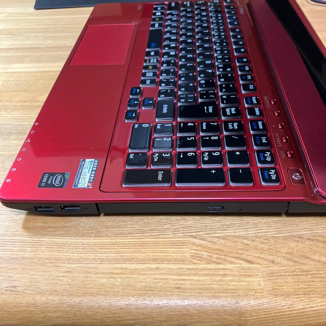 美品 赤LAVIE NS750/A office タッチP corei7