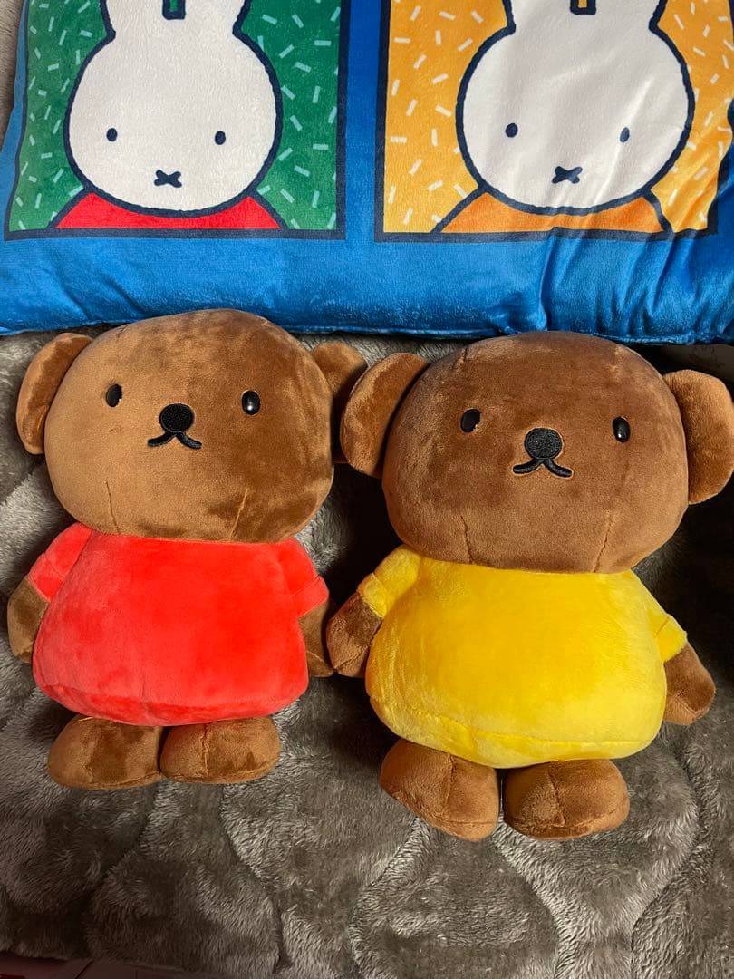 ミッフィー　ボリス　ブルーナ　ぬいぐるみ　マスコット　クッション　定規　花柄