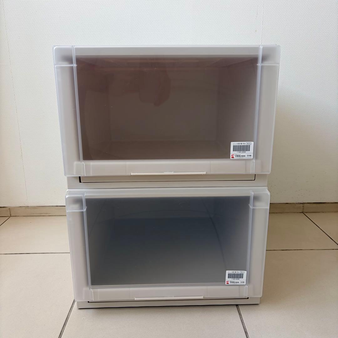【引取り限定】天馬 フィッツケース 9個+専用棚 奥行き55cm 幅45cm