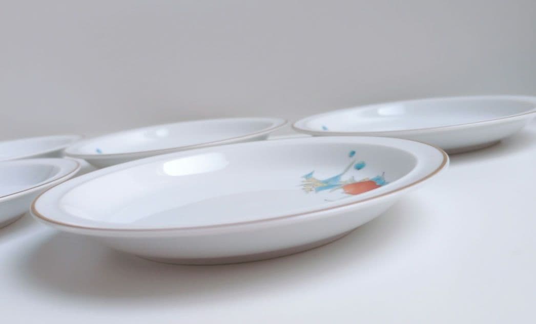 深川製磁　果実絵　サービス皿揃　５枚