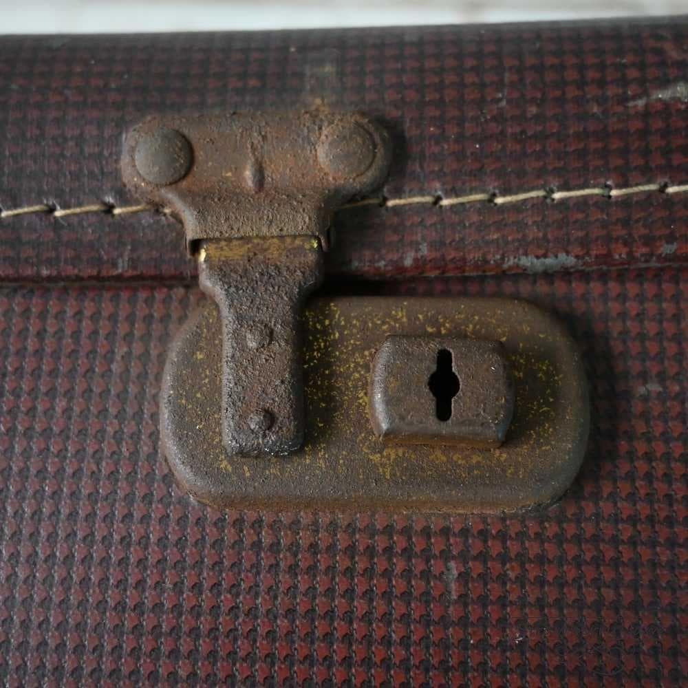 L3612-99-10 英国アンティーク トランクレザー 収納 かばん イギリス