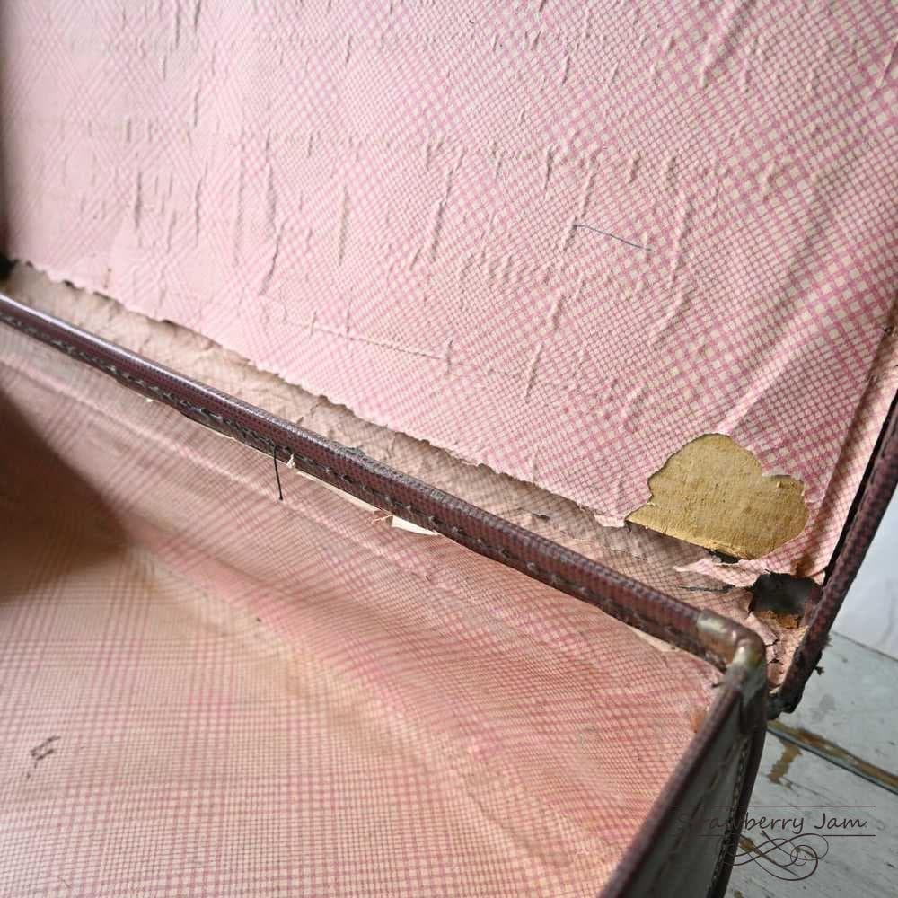 L3612-99-10 英国アンティーク トランクレザー 収納 かばん イギリス