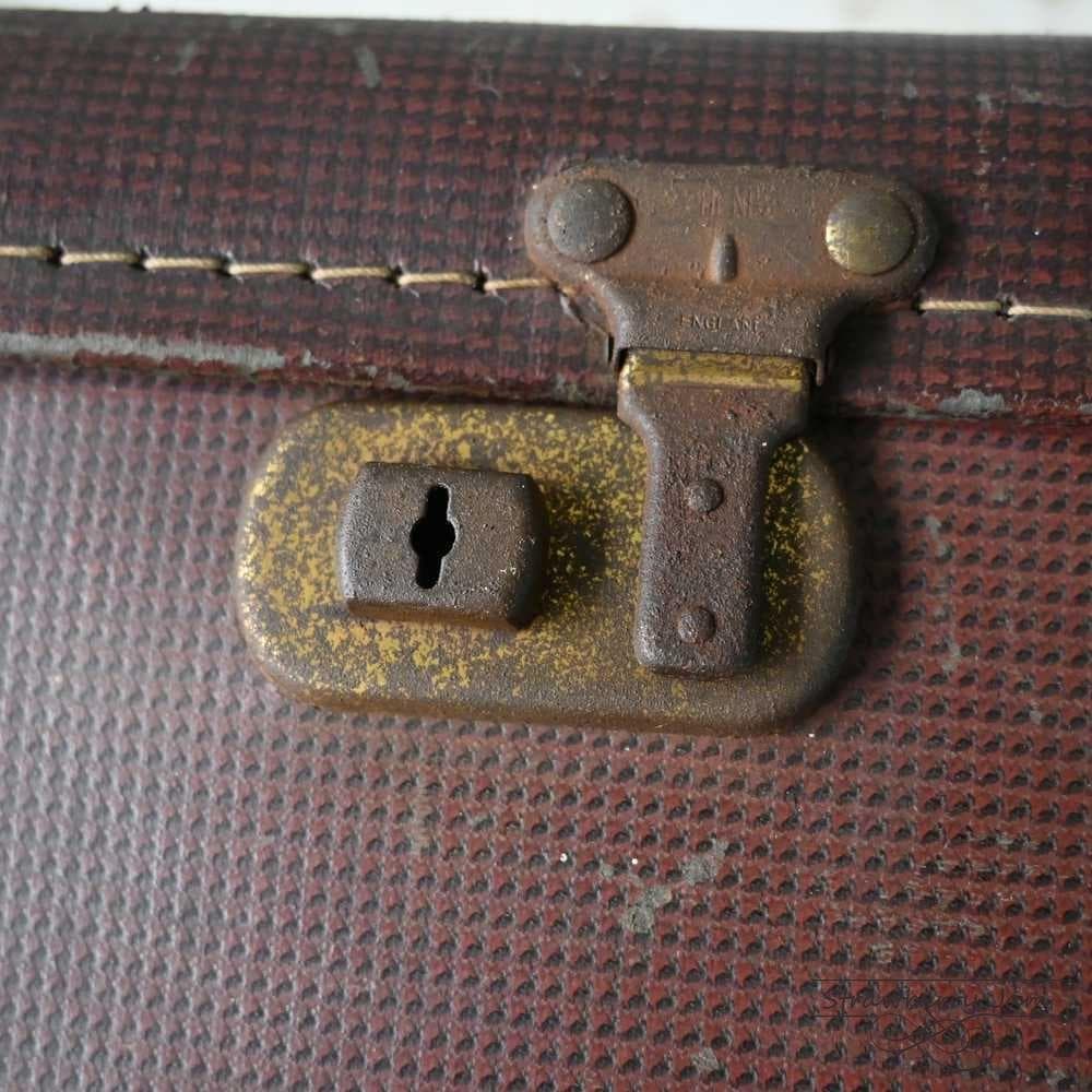 L3612-99-10 英国アンティーク トランクレザー 収納 かばん イギリス