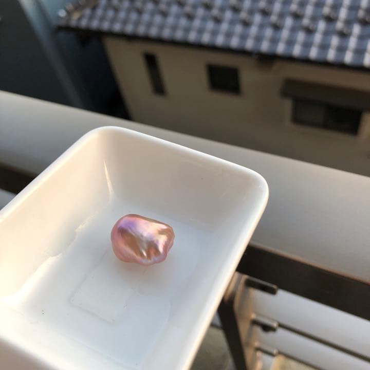 本真珠　虹色　淡水バロックパールオーダー確認ページCN69