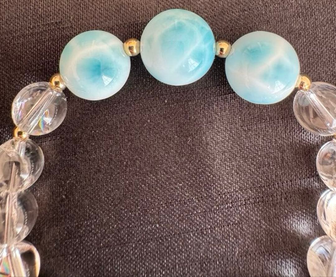 【特価】【特級ラリマー】【14k】ブレスレット パワーストーン