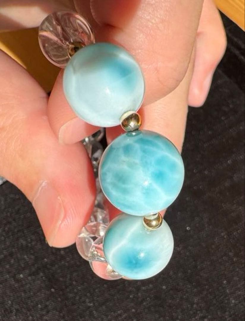 【特価】【特級ラリマー】【14k】ブレスレット パワーストーン