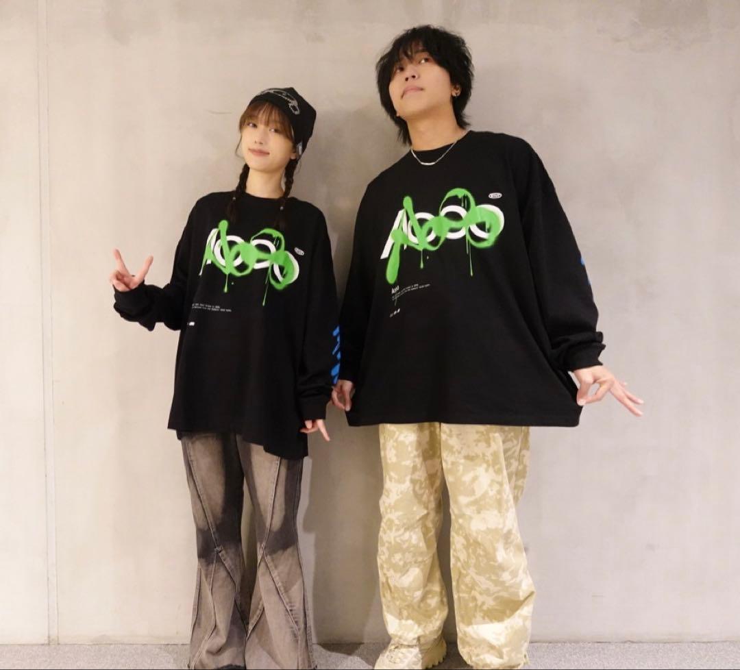 【新品2点セット】Aoooオーバーサイズ ロンT & バズーカキーチェーン