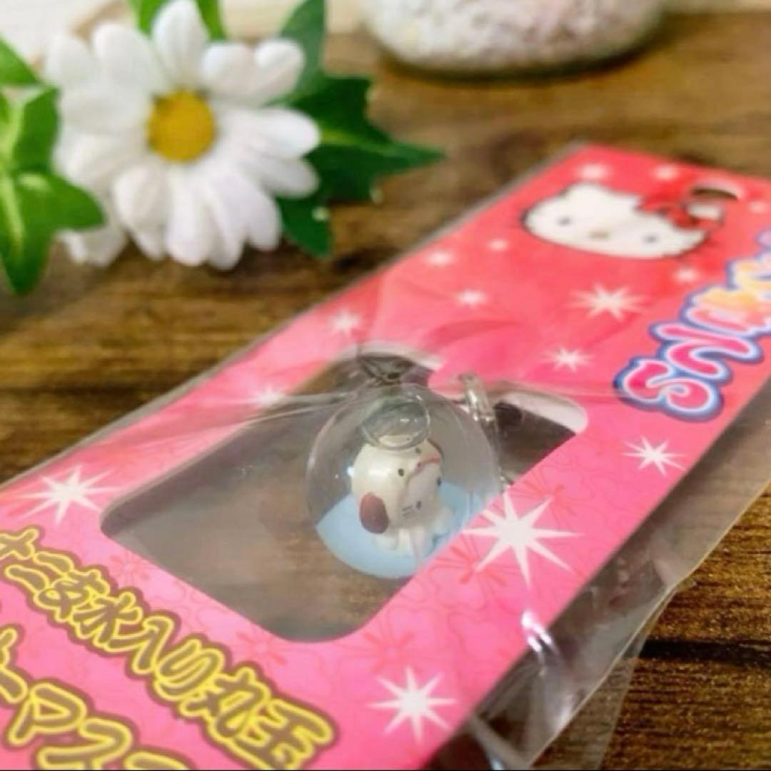 激レア！ハローキティ 根付 　十二支　戌　水入り丸玉　ファスナーマスコット