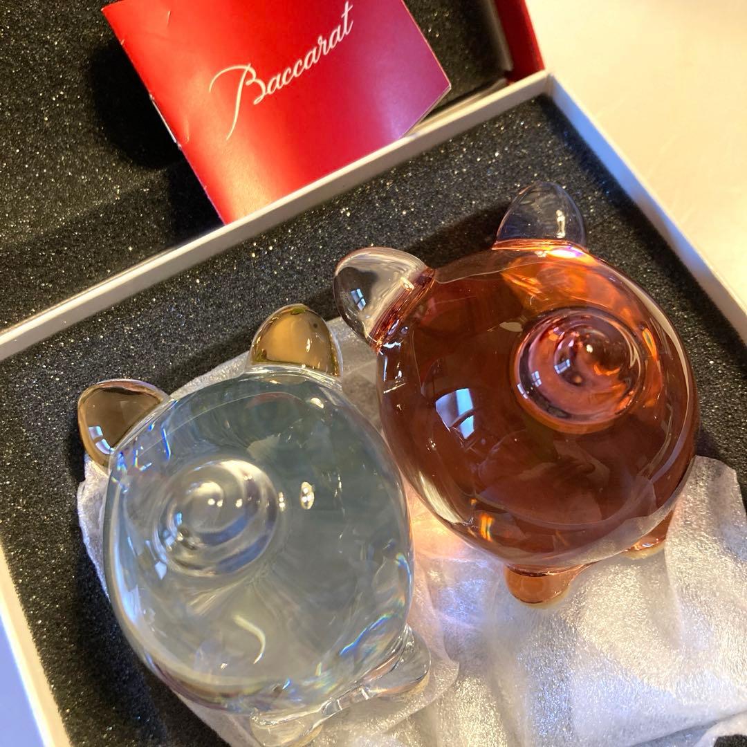 【廃盤品⭐︎希少】バカラ baccarat 豚 ピッグ　ペア