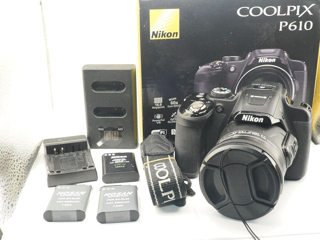 コ*。様 Nikon COOLPIX P610 60倍ズーム　予備バッテリーなど