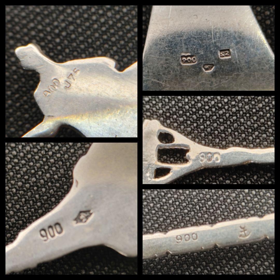 ☆銀製 K18？ SILVER ☆スプーン☆18本☆刻印あり☆純銀 925