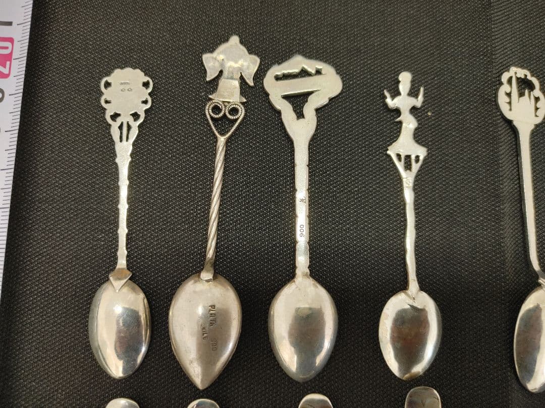 ☆銀製 K18？ SILVER ☆スプーン☆18本☆刻印あり☆純銀 925