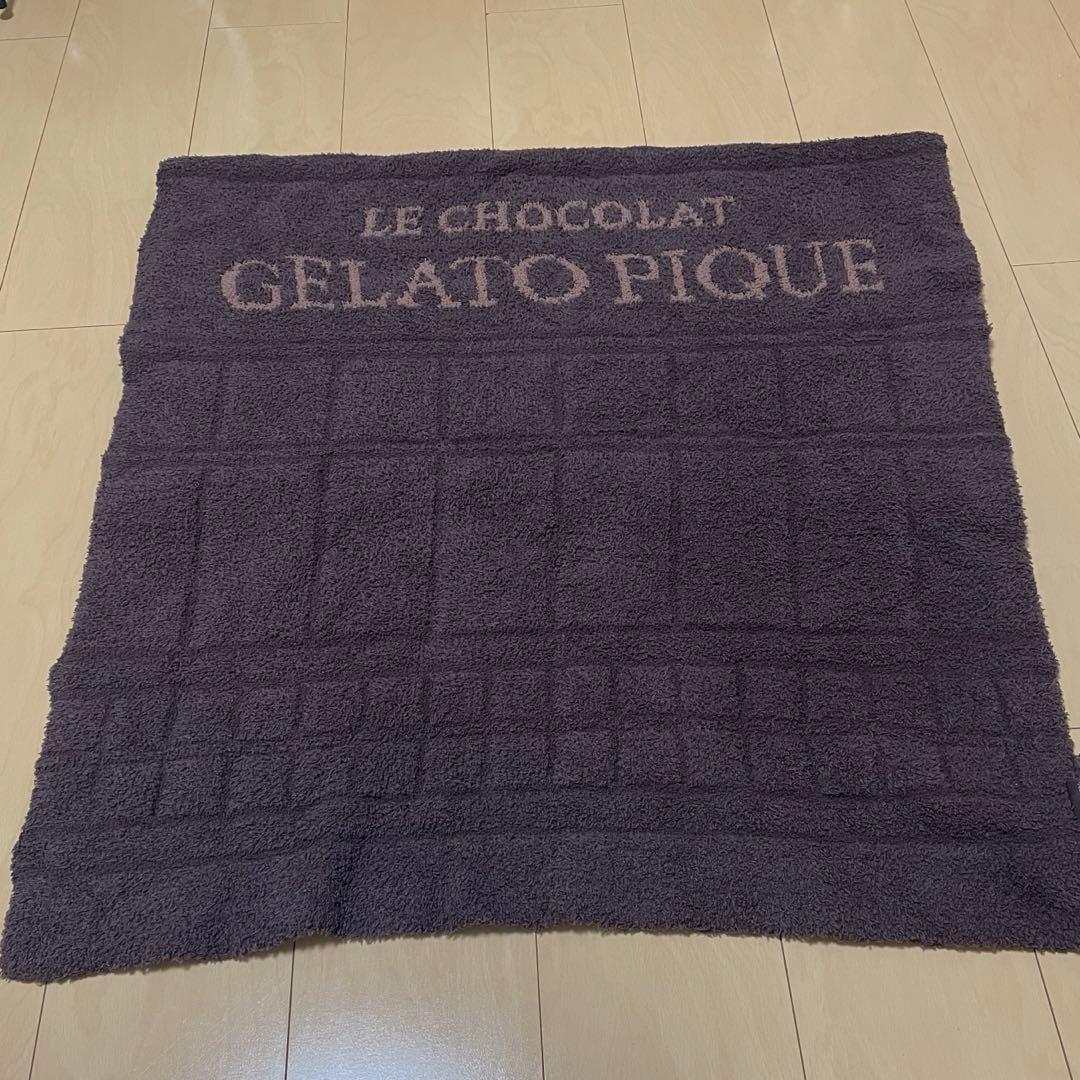 新品未使用❣️ジェラートピケ ブランケット　バレンタイン　ブラウン　大判　ブラウン