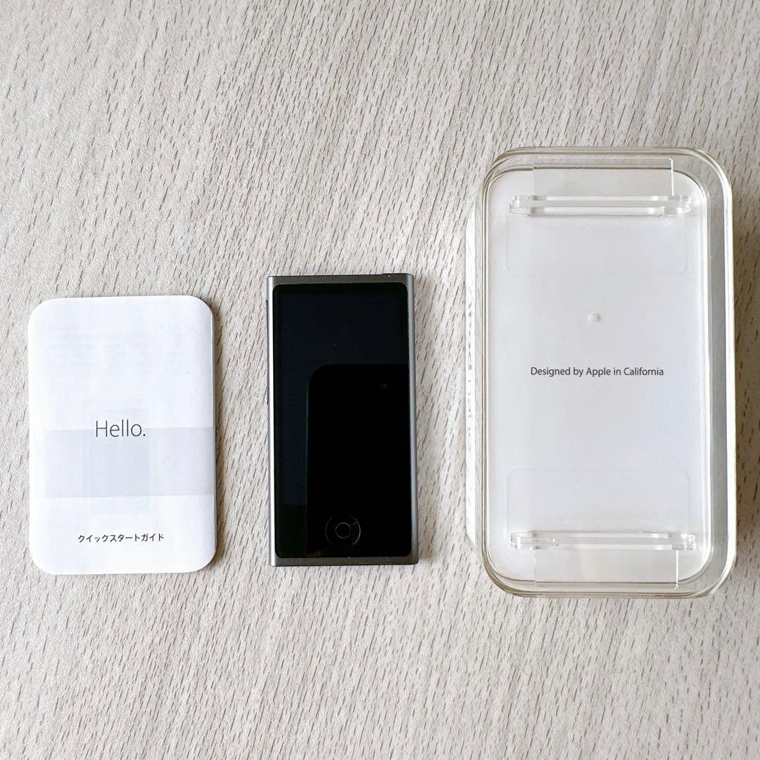 【美品】Apple iPod nano 16GB 第7世代 スペースグレイ