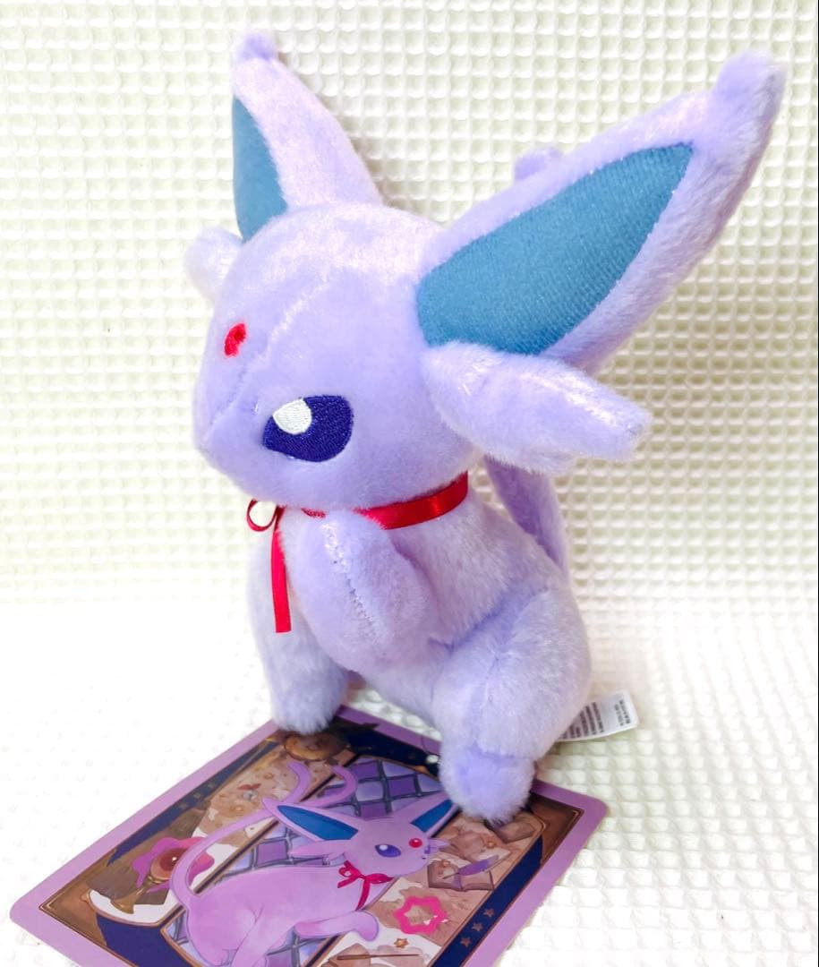 タグ付き　Eevee Collection エーフィ ぬいぐるみ&キーホルダー