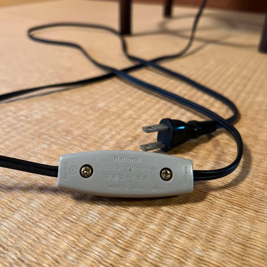 アンティーク 昭和レトロ 竹製　行灯　電灯確認済　National 新品