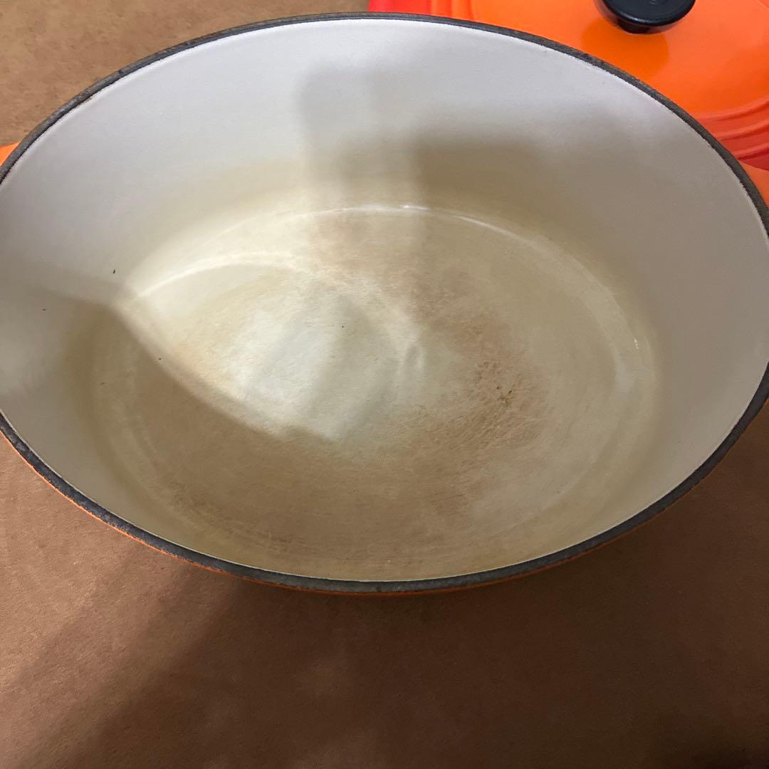LE CREUSET オレンジ 両手鍋 25cm