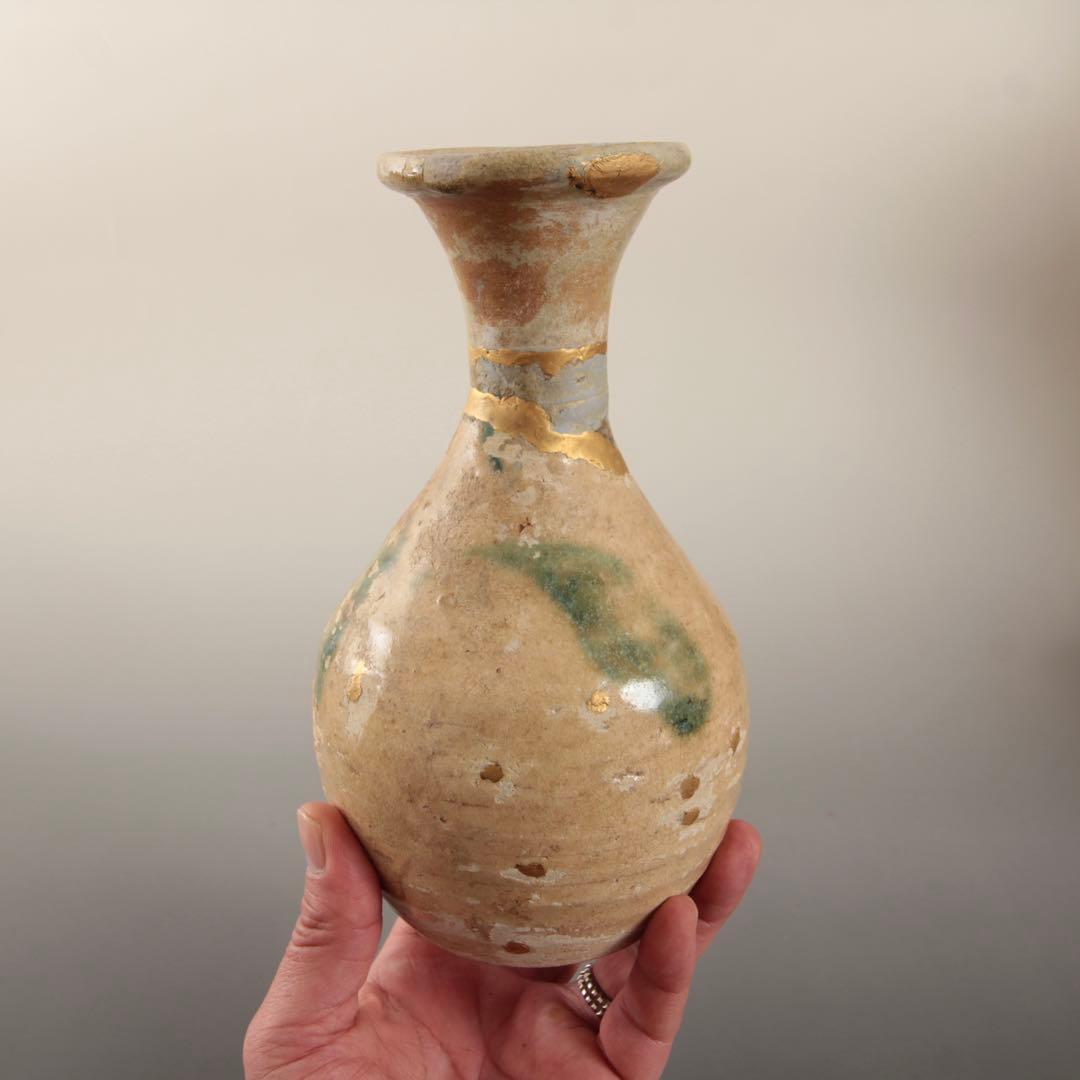黄瀬戸 徳利 古美術 古道具 アンティーク 桃山〜江戸初期 一級陶片