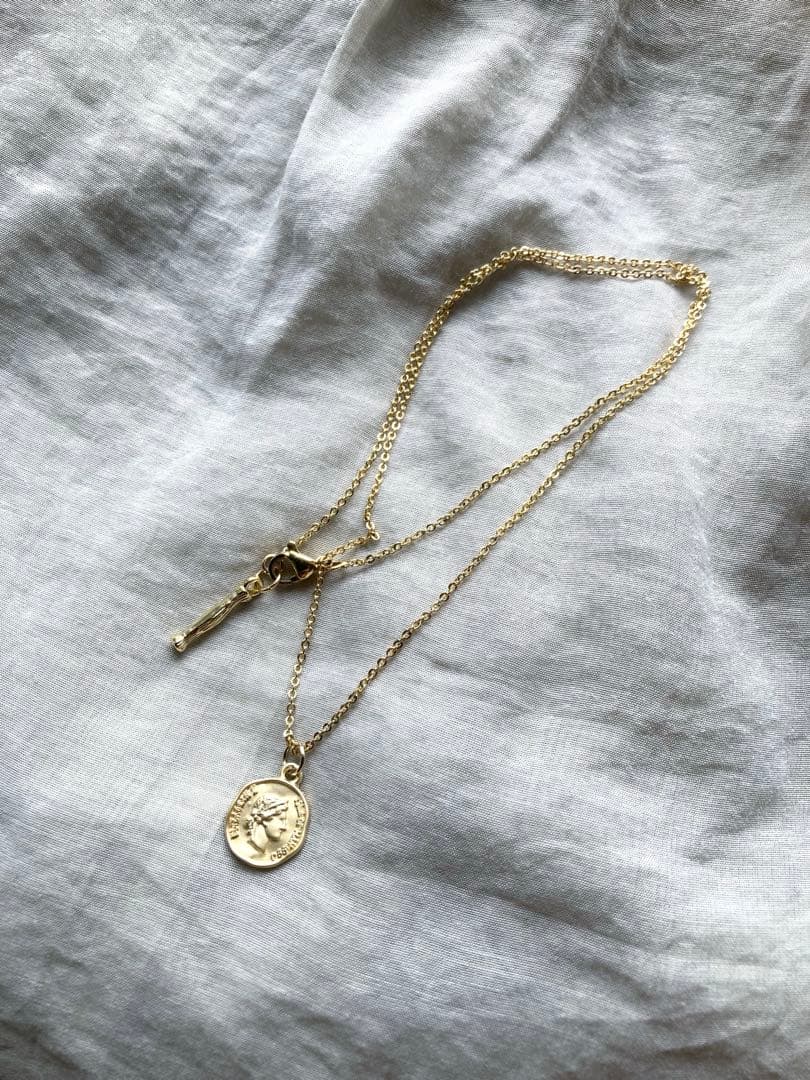 no.91 艶消しバンブーとスコレサイトの花冠クラスプネックレス