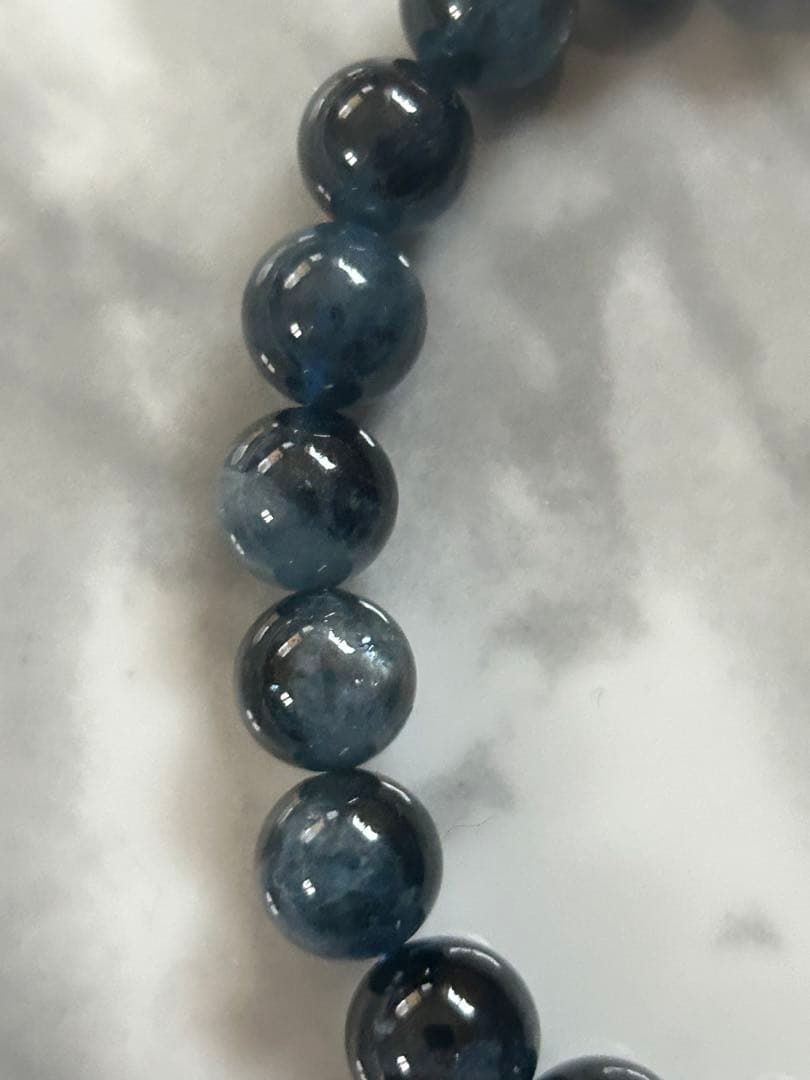 モスアクアマリンブレスレット9.7