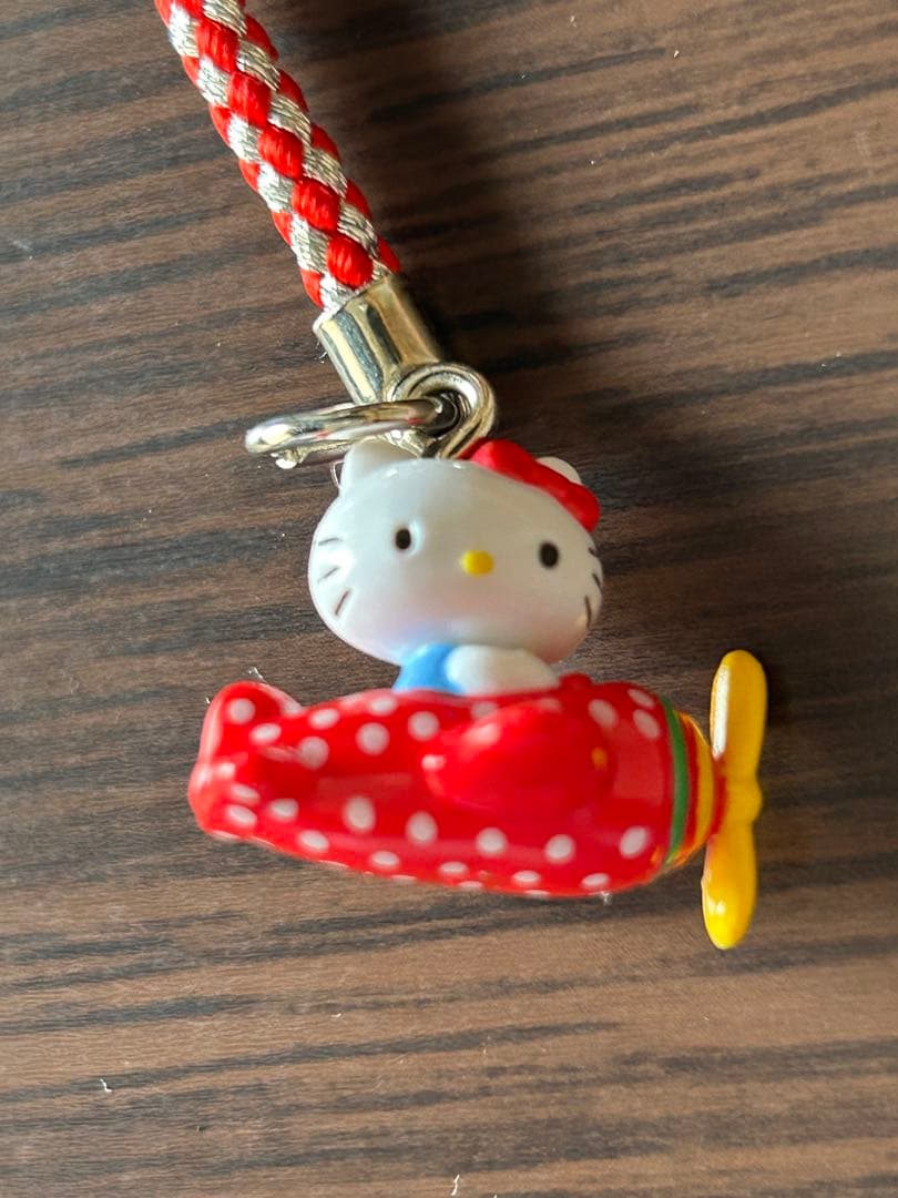 レア ハローキティ IT′S A WONDERFUL DAY! ドット 飛行機