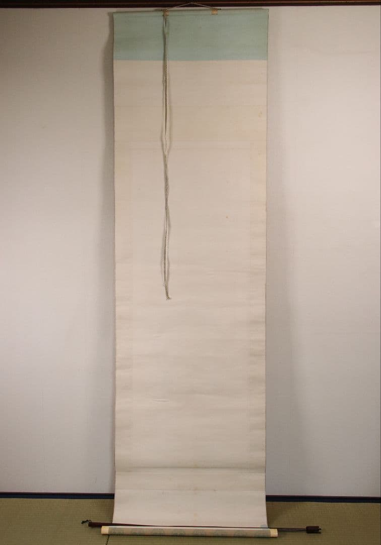 【模写】仏画 烏月「聖観音菩薩坐像」絹本 掛け軸 二重箱 仏教美術 M804